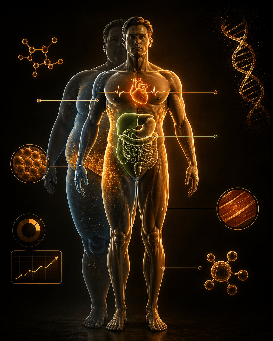 Body with showed organs