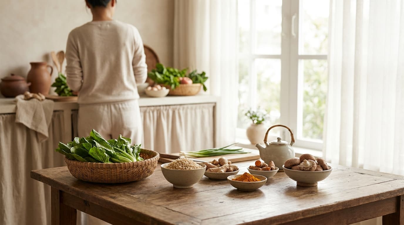 chopped raw vegetables
