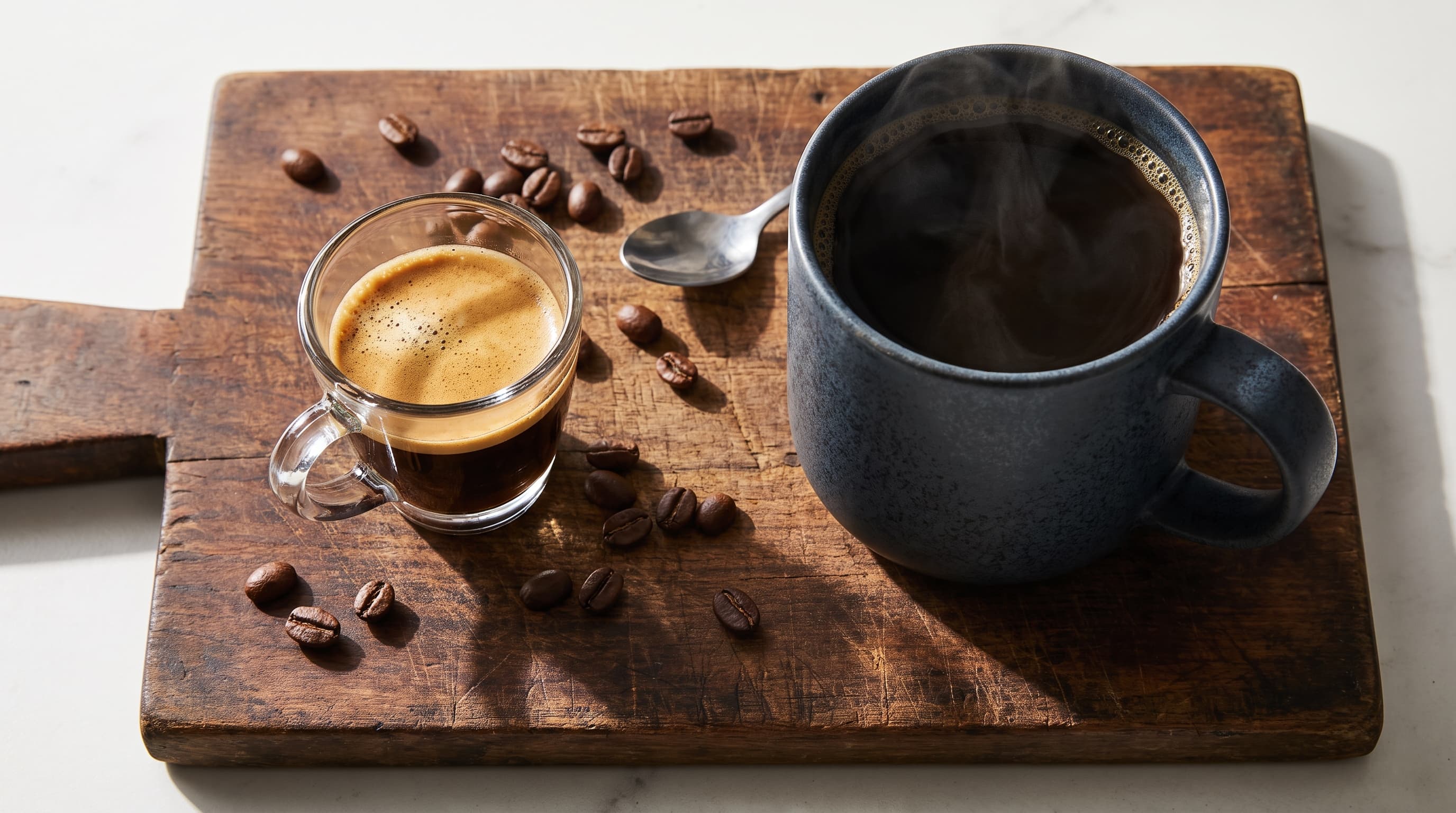 pulling espresso shot