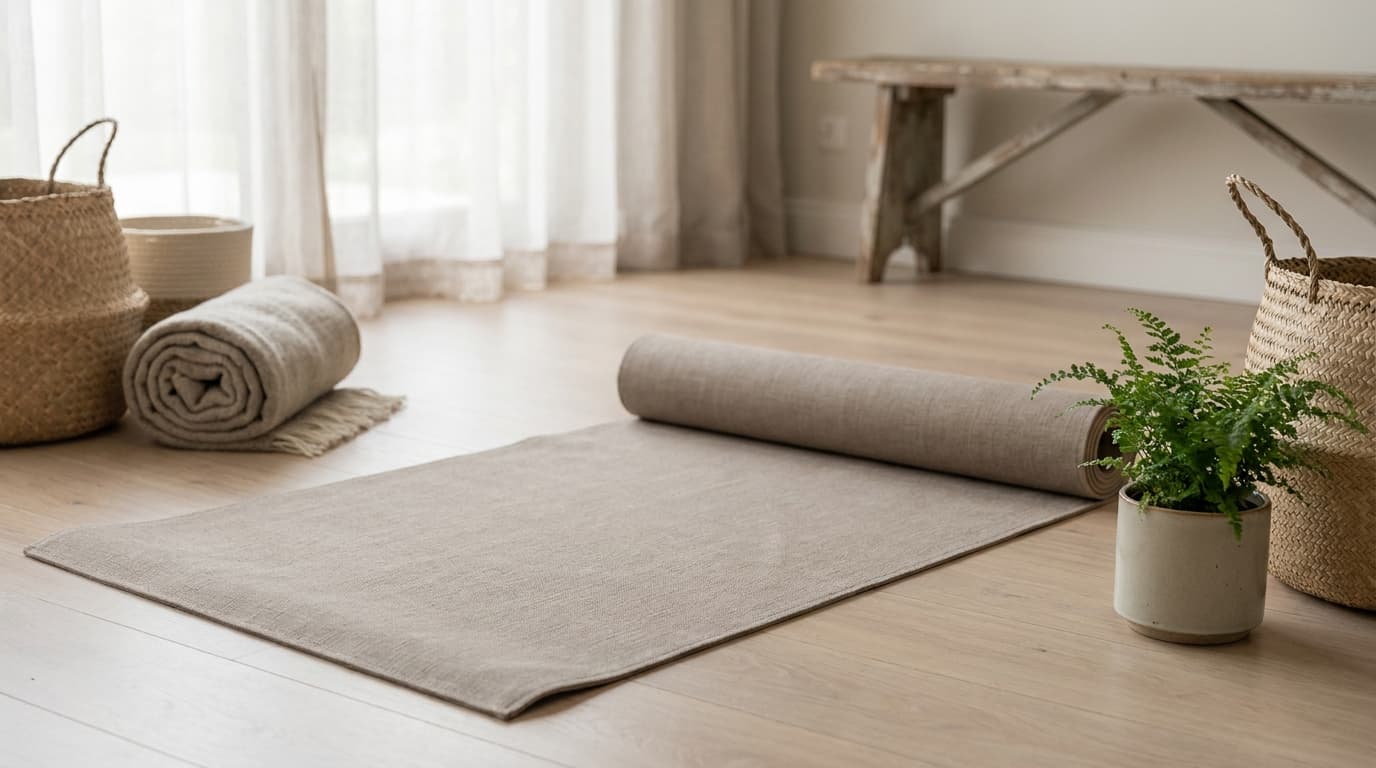morning stretching mat