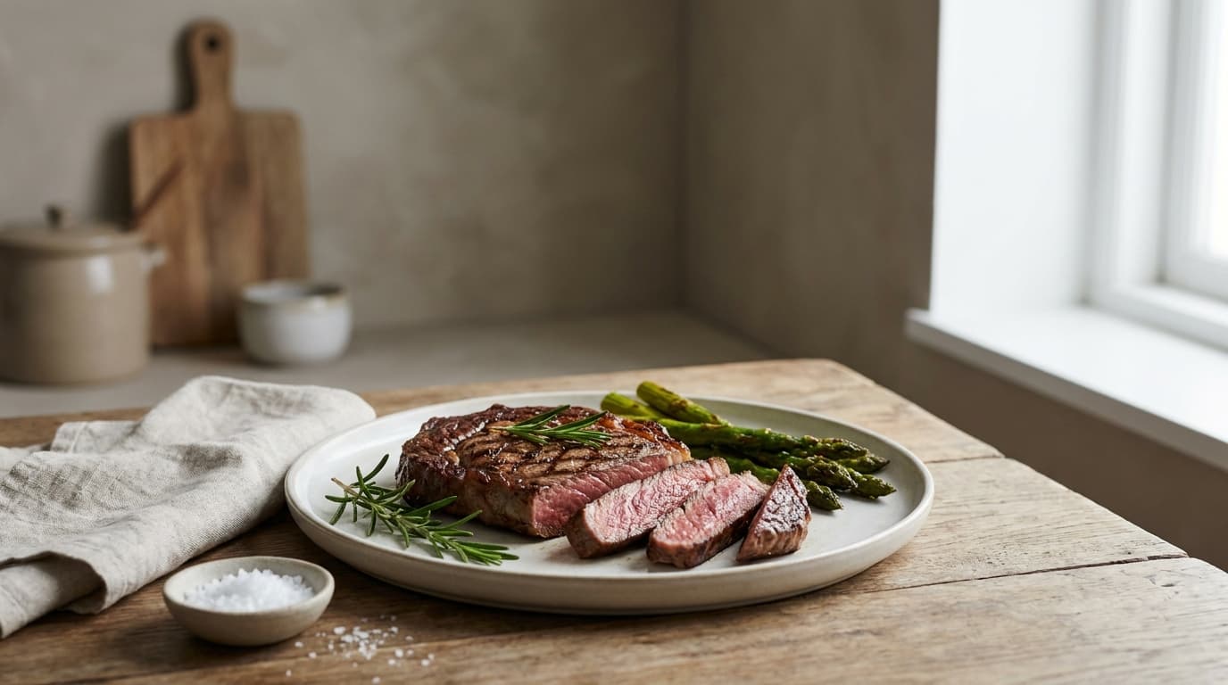 grilled ribeye steak